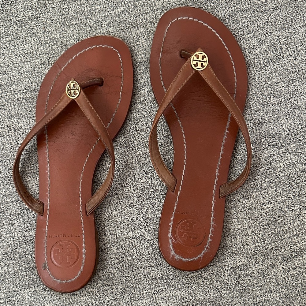 Sold—Tory Burch Tan Leather Sandals
